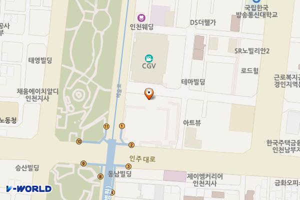 인천 한국CITI은행(실외주차장) 위치 지도 — 인천광역시 남동구 인주대로 585