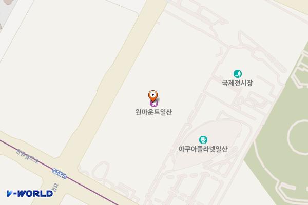 고양 원마운트(B2F) 위치 지도 — 경기도 고양시 일산서구 한류월드로 300