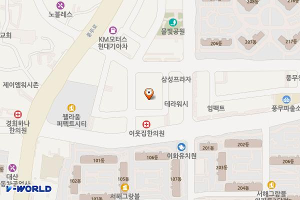 김포 T타워(B1F) 위치 지도 — 경기도 김포시 양도로19번길 8