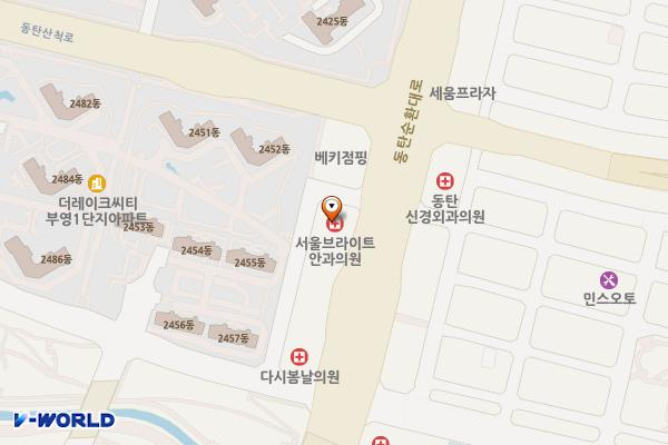 동탄 종산타워(B2F) 위치 지도 — 경기도 화성시 동탄순환대로 257