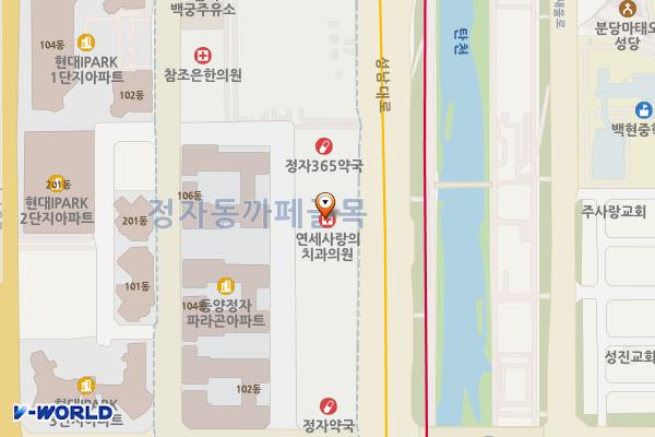 분당 폴라리스빌딩 위치 지도 — 경기도 성남시 분당구 성남대로 381
