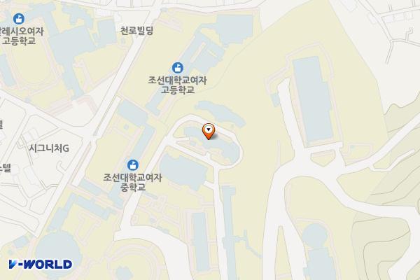 광주 조선대 백학여학사 위치 지도 — 전남광주통합특별시 동구 조선대6길 30