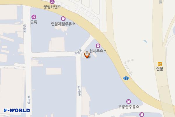 울산 동림교통(시민개방 충전소) 위치 지도 — 울산광역시 북구 연암동 617-57