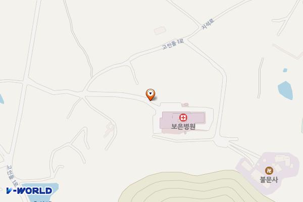화순 보은병원 위치 지도 — 전남광주통합특별시 화순군 도곡면 고인돌1로 282-14