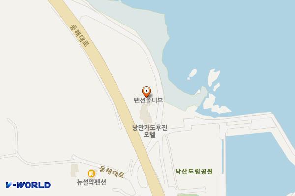 바다뷰제빵소 위치 지도 — 강원특별자치도 양양군 강현면 동해대로 3296