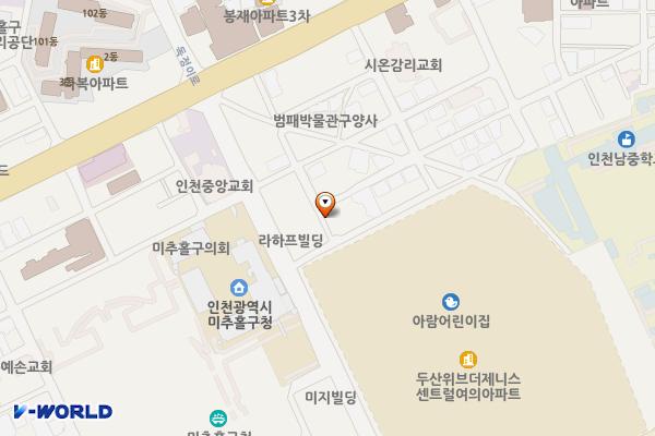 숭의4동제7노외주차장 위치 지도 — 인천광역시 미추홀구 숭의동 199-2