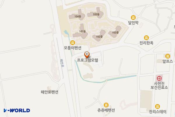 호텔보름 위치 지도 — 강원도 강릉시 사천면 진리해변길 34