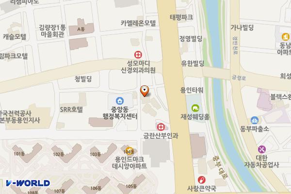브라운도트호텔 위치 지도 — 경기도 용인시 처인구 금령로106번길 5