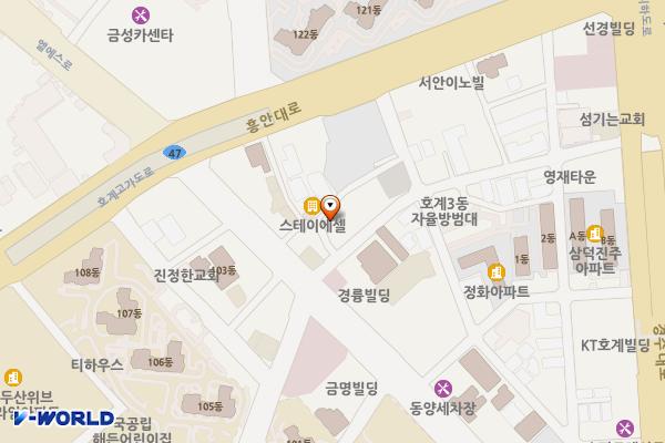 안양호계동아파트 위치 지도 — 경기도 안양시 동안구 경수대로519번길 46