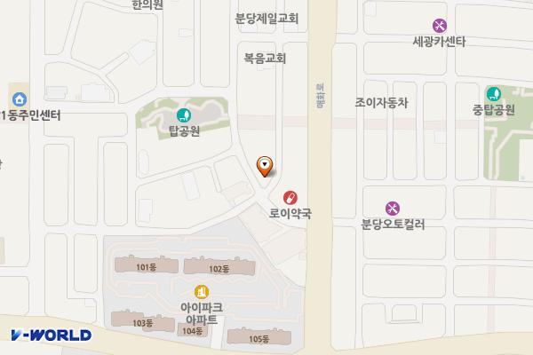 빅워시 위치 지도 — 경기도 성남시 분당구 매화로37번길 8-3