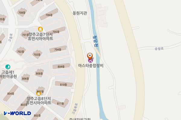 마스터종합정비 위치 지도 — 경기도 양주시 고읍북로 91-13