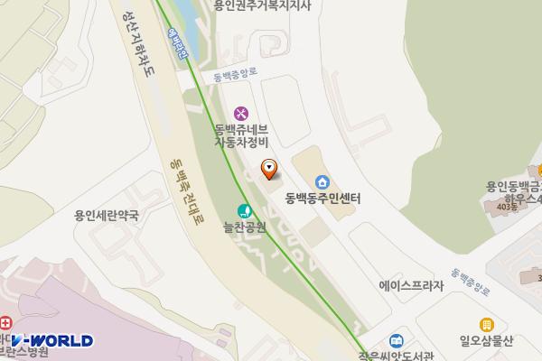 리디자인호텔 위치 지도 — 경기도 용인시 기흥구 동백3로11번길43, 리디자인호텔