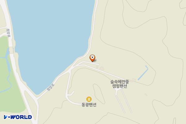 숲속의안뜰 위치 지도 — 경기도 용인시 처인구 원삼면 원앙로 250-23