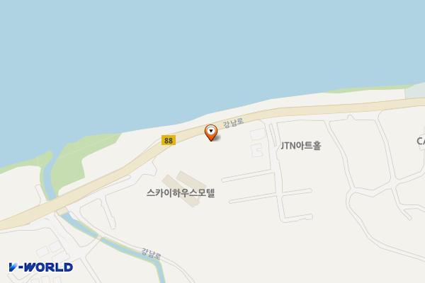 리플부티크호텔 위치 지도 — 경기도 양평군 강하면 강남로 434