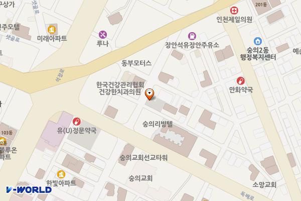 숭의2동제4노외주차장 위치 지도 — 인천광역시 미추홀구 독배로492번길 16(숭의동)