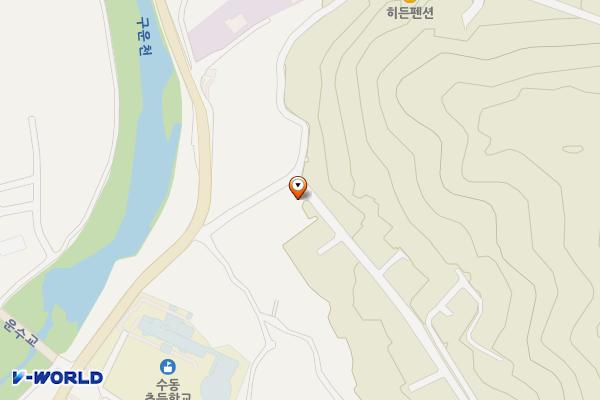 착한책방 스테이(하늘지음 부설 주차장) 위치 지도 — 경기도 남양주시 수동면 비룡로782번길 43-177