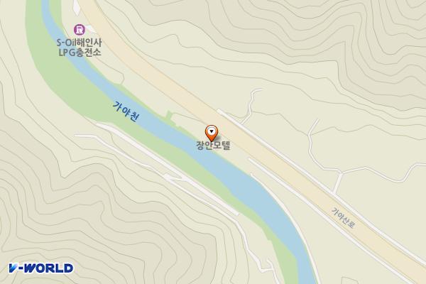 달콤한 하루 모텔 위치 지도 — 경상남도 합천군 야로면 가야산로 903