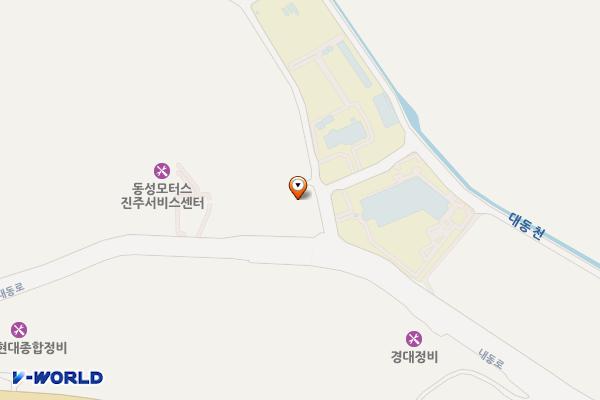 엘엠모토모 위치 지도 — 경상남도 진주시 내동면 내동로 135