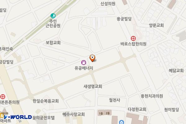 용현3동제6노외주차장 위치 지도 — 인천광역시 미추홀구 용현동 492-254