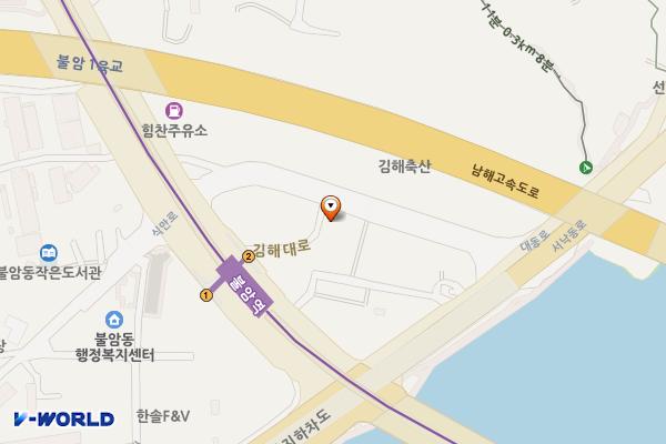 새등래장어구이 위치 지도 — 경상남도 김해시 대동로 14