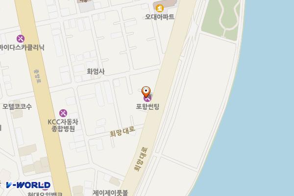 포항썬팅 위치 지도 — 경상북도 포항시 남구 희망대로 941