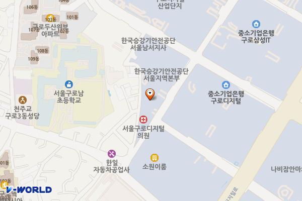 쿨사인 지하주차장 위치 지도 — 서울특별시 구로구 디지털로27가길 27