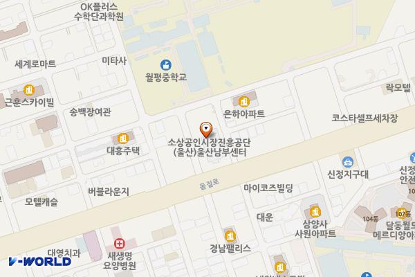 울산상공회의소 위치 지도 — 울산광역시 남구 돋질로 97