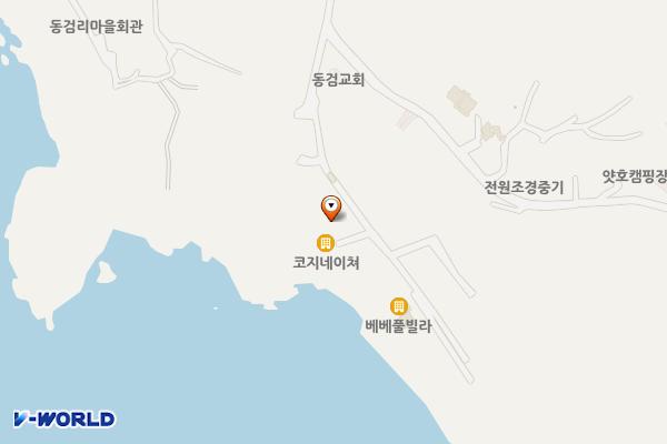 코지네이처펜션 위치 지도 — 인천광역시 강화군 길상면 동검리 589-11