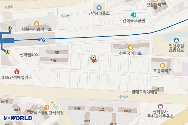 간석동 오피스텔 위치 지도 — 인천광역시 남동구 주안로235번길 24-28