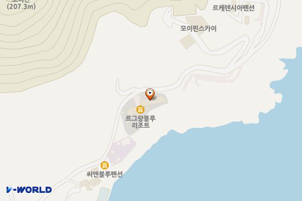 여수 그랑블루호스텔 위치 지도 — 전남광주통합특별시 여수시 돌산읍 무술목길 38
