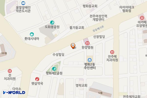 타이어테크 완산점 위치 지도 — 전북특별자치도 전주시 완산구 장승배기로 198