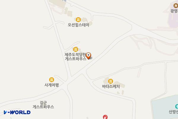 제주고메밀면 위치 지도 — 제주특별자치도 서귀포시 안덕면 산방로 248