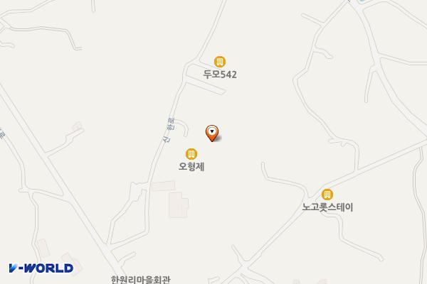 오형제풀빌라 위치 지도 — 제주특별자치도 제주시 한경면 신한로 183-28