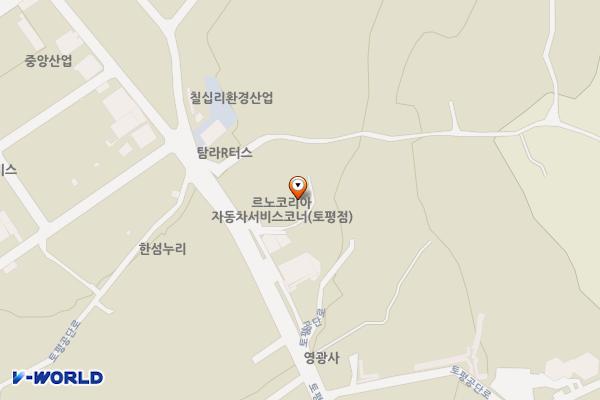 르노코리아 서비스코너 토평점 위치 지도 — 제주특별자치도 서귀포시 토평공단로 96