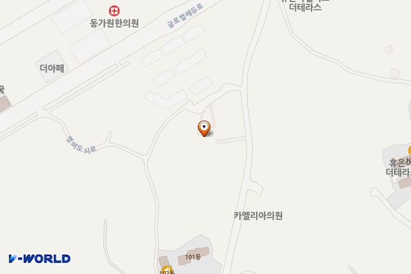 카우보이스테이크하우스(신화월드본점) 위치 지도 — 제주특별자치도 서귀포시 대정읍 영어도시로 77-5