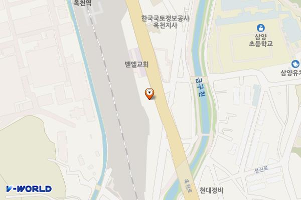 경성만두요리점 위치 지도 — 충청북도 옥천군 옥천읍 옥천로 1648