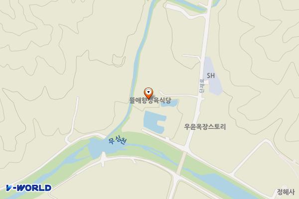 뜰애향 위치 지도 — 충청북도 청주시 상당구 낭성면 단재로 1585-15