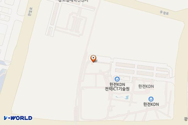 한전KDN 본사(지상) 위치 지도 — 전남광주통합특별시 나주시 빛가람로 661