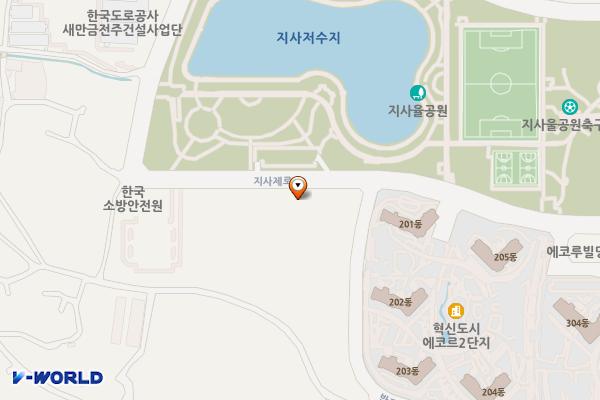 한전KDN 전북 위치 지도 — 전북특별자치도 완주군 이서면 지사제로 39