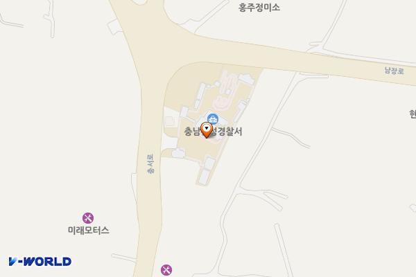 홍성경찰서 위치 지도 — 충청남도 홍성군 홍성읍 충서로 1254