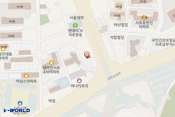 이스트소프트 위치 지도 — 서울특별시 서초구 반포대로 3
