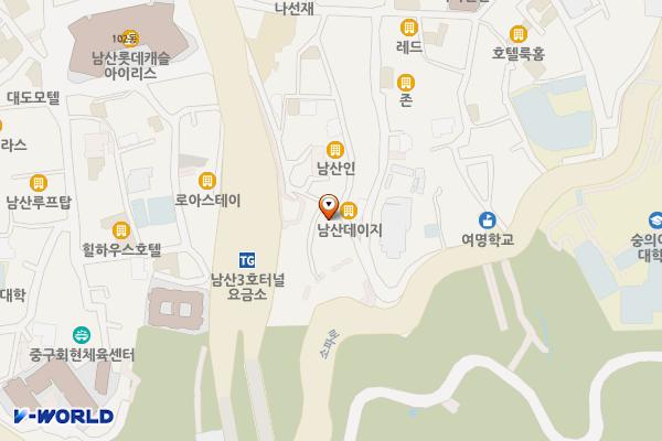 소파길노상 위치 지도 — 서울특별시 중구 회현동1가 산 1-19