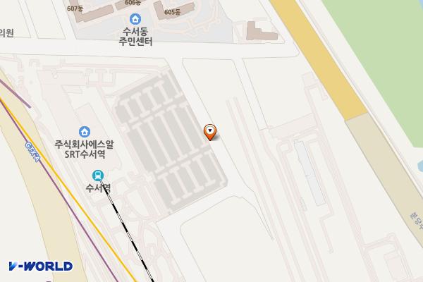 수서역 환승주차장(급속) 위치 지도 — 서울특별시 강남구 수서동 184-3