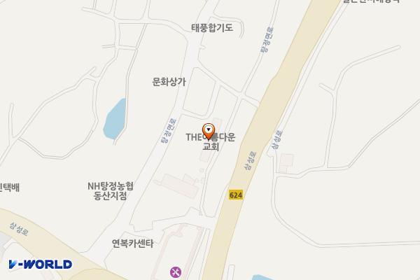 더아름다운교회 위치 지도 — 충청남도 아산시 탕정면 탕정면로 446-8