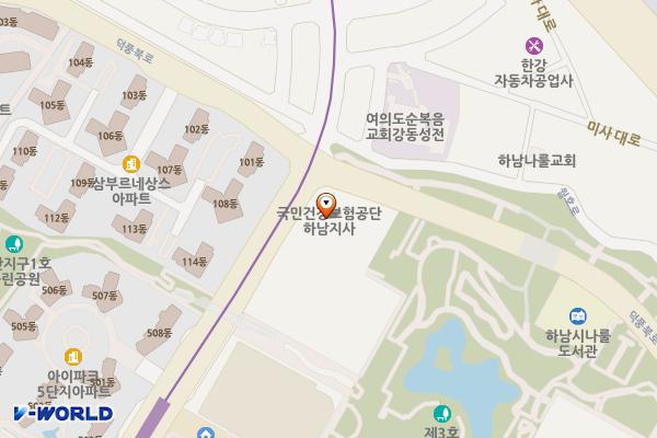 하남농협신용본점 위치 지도 — 경기도 하남시 덕풍동 733