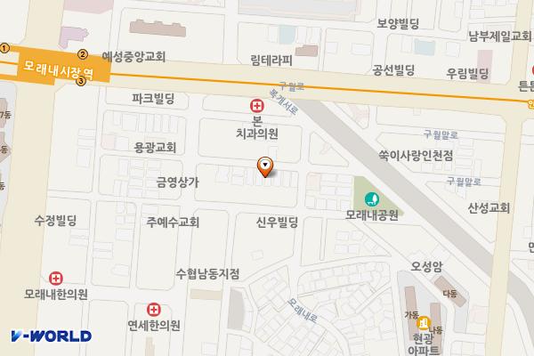 씨디종합건설 위치 지도 — 인천광역시 남동구 구월로266번길 36-1