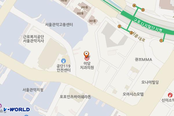 코오롱사이언스밸리2차 위치 지도 — 서울특별시 구로구 디지털로34길 55