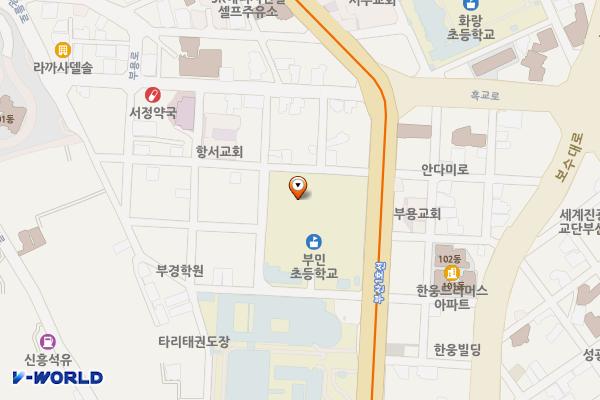 부산부민초등학교 위치 지도 — 부산광역시 서구 고운들로 12