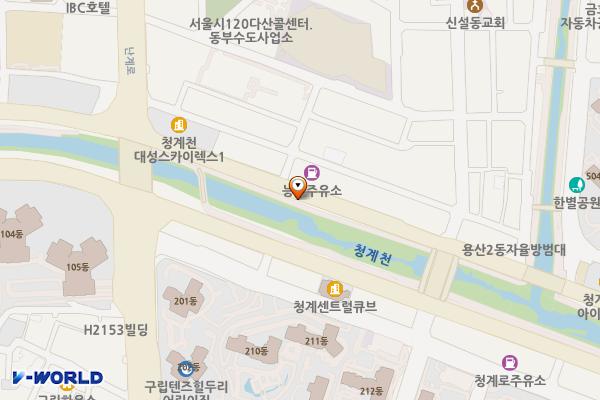 청계8(남) 위치 지도 — 서울특별시 동대문구 신설동 109-2