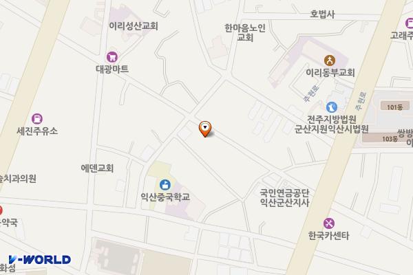 익산솜리문화의숲 위치 지도 — 전북특별자치도 익산시 인북로12길 28